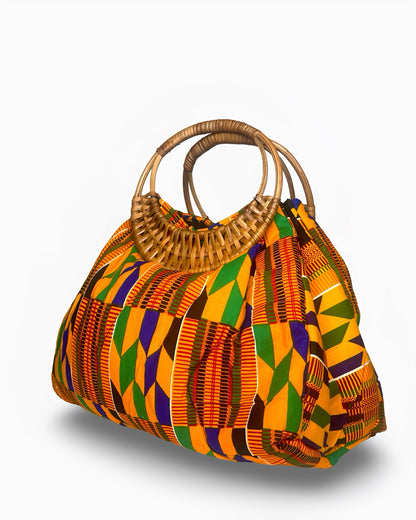 THE KENTE CANE HANDLE BAG